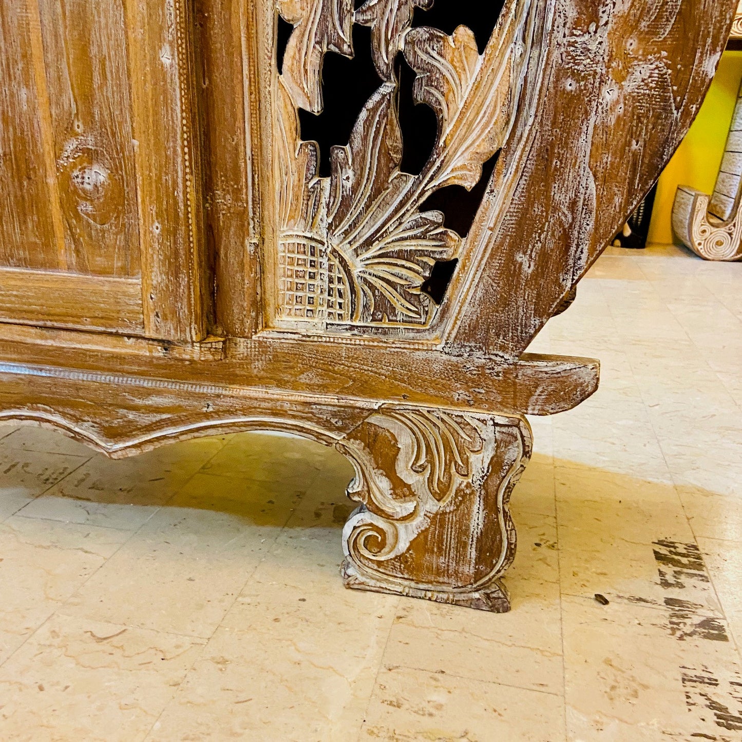 Meuble TV Buffet Meubles Ethnique Teck Shabby Vintage