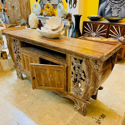 Meuble TV Buffet Meubles Ethnique Teck Shabby Vintage