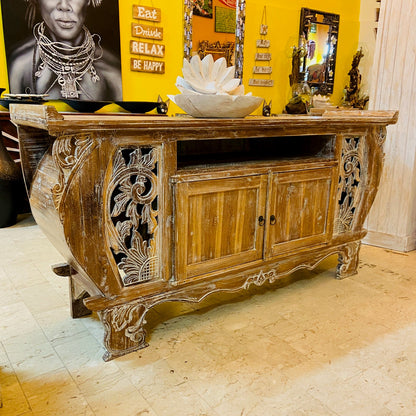 Meuble TV Buffet Meubles Ethnique Teck Shabby Vintage