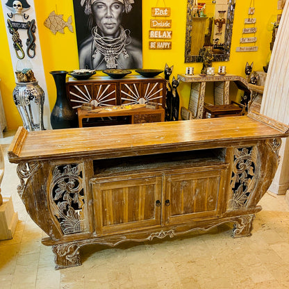 Meuble TV Buffet Meubles Ethnique Teck Shabby Vintage