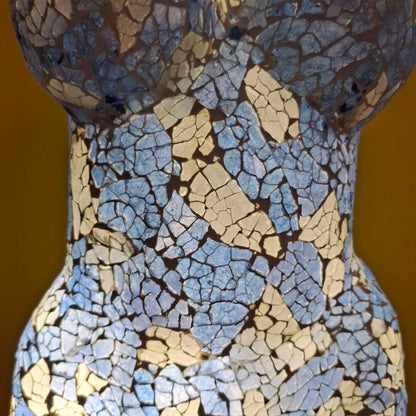 Busto di venere lampada tavolo abatjour in vetro bianca/blu - ETNICBAY