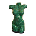 Busto di venere lampada tavolo abatjour in vetro verde - ETNICBAY