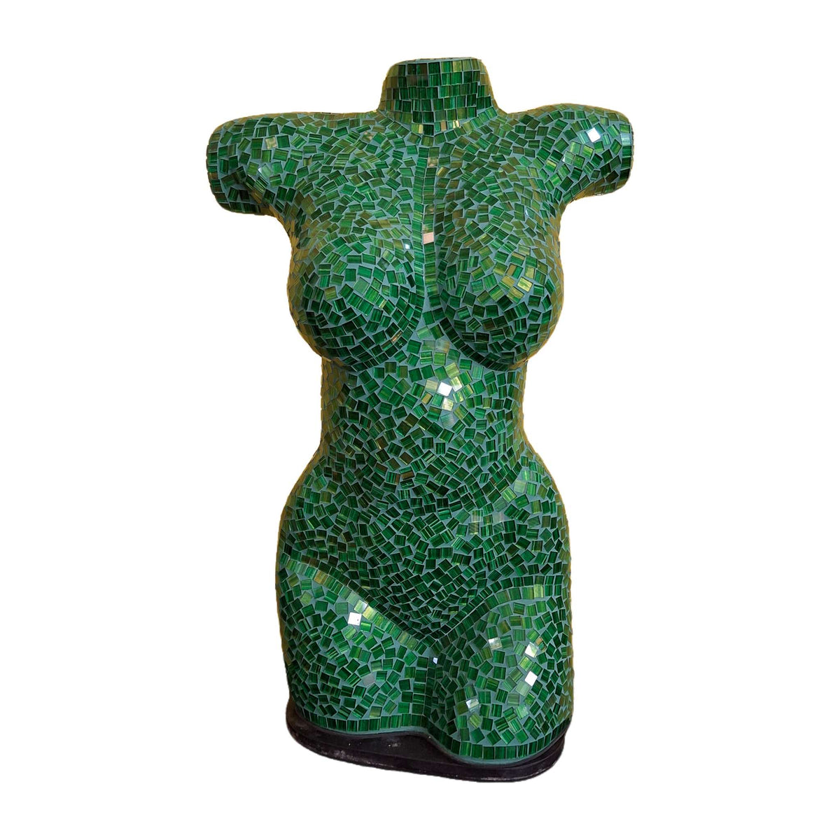 Busto di venere lampada tavolo abatjour in vetro verde - ETNICBAY