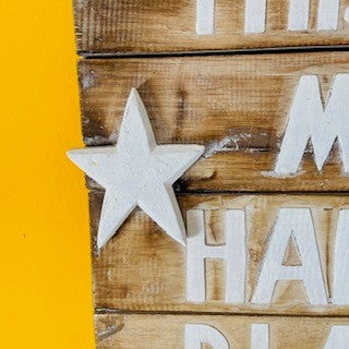Tavola Deco My Happy Place Stelle Rilievo - ETNICBAY