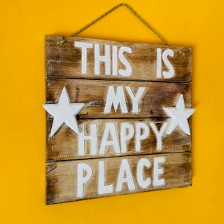 Tavola Deco My Happy Place Stelle Rilievo - ETNICBAY
