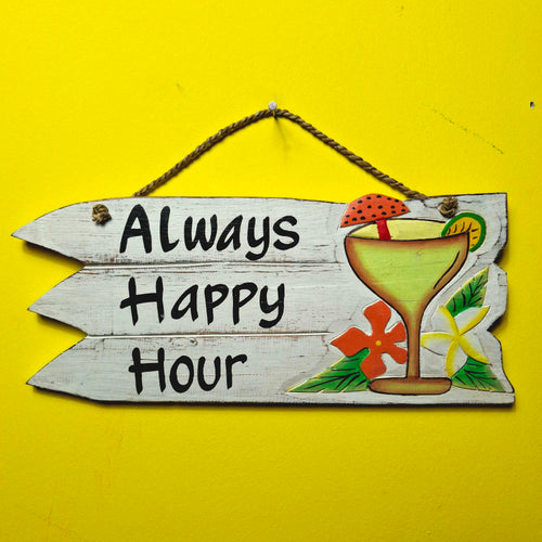 Cartello forma di freccia Happy Hour bar o pub