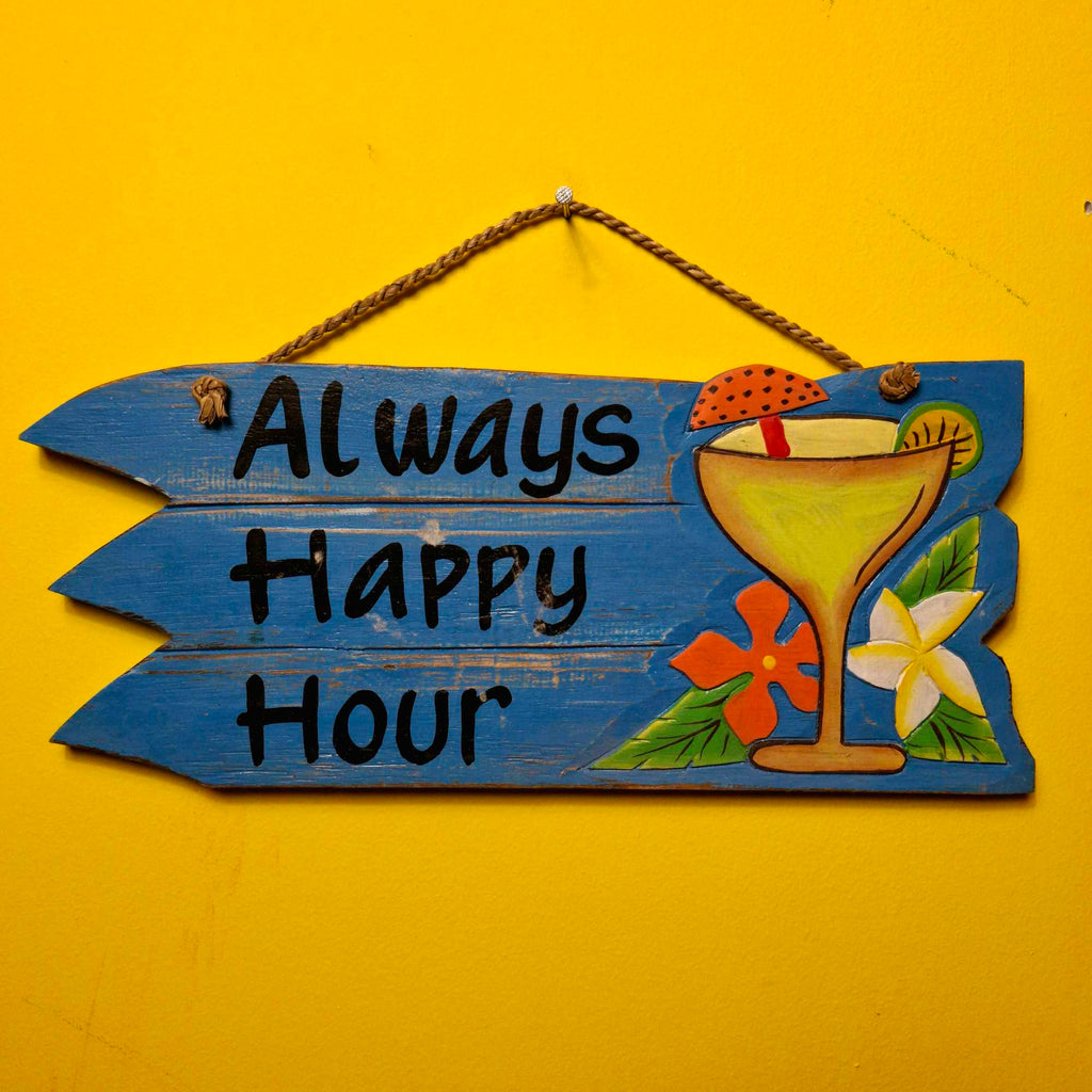 Happy Hour Pfeilschild für Bar oder Pub