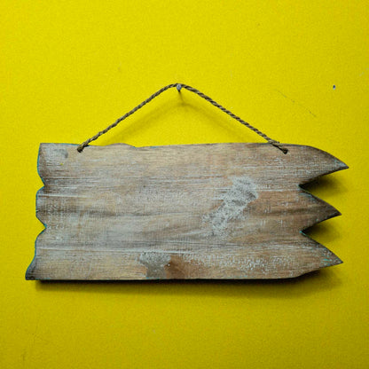Cartello in legno forma di freccia Happy Hour bar in legno