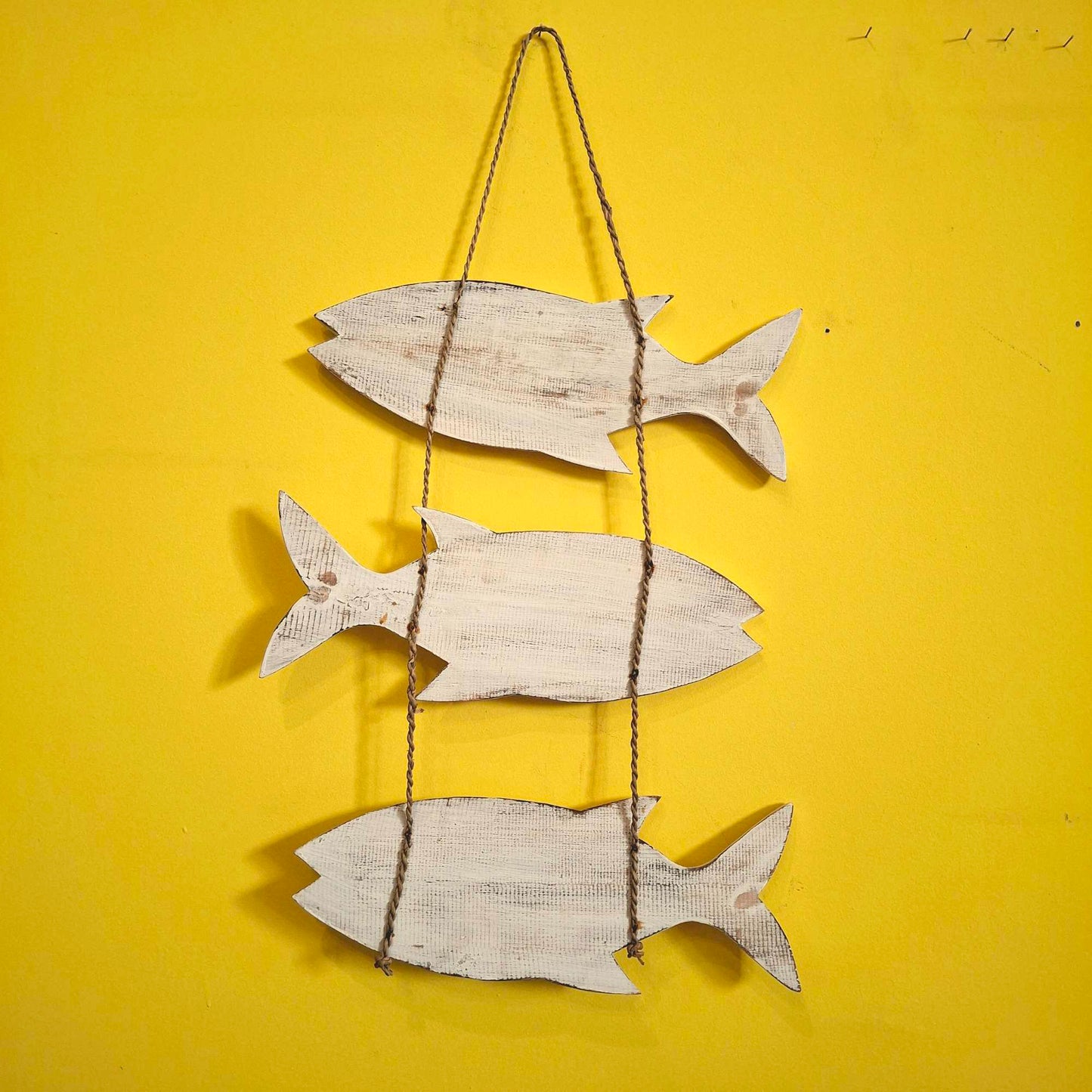 Cartello in legno forma di pesce stile marinaro