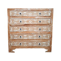 Cassettiera etnica in teak mobile shabby chic porta tv - ETNICBAY