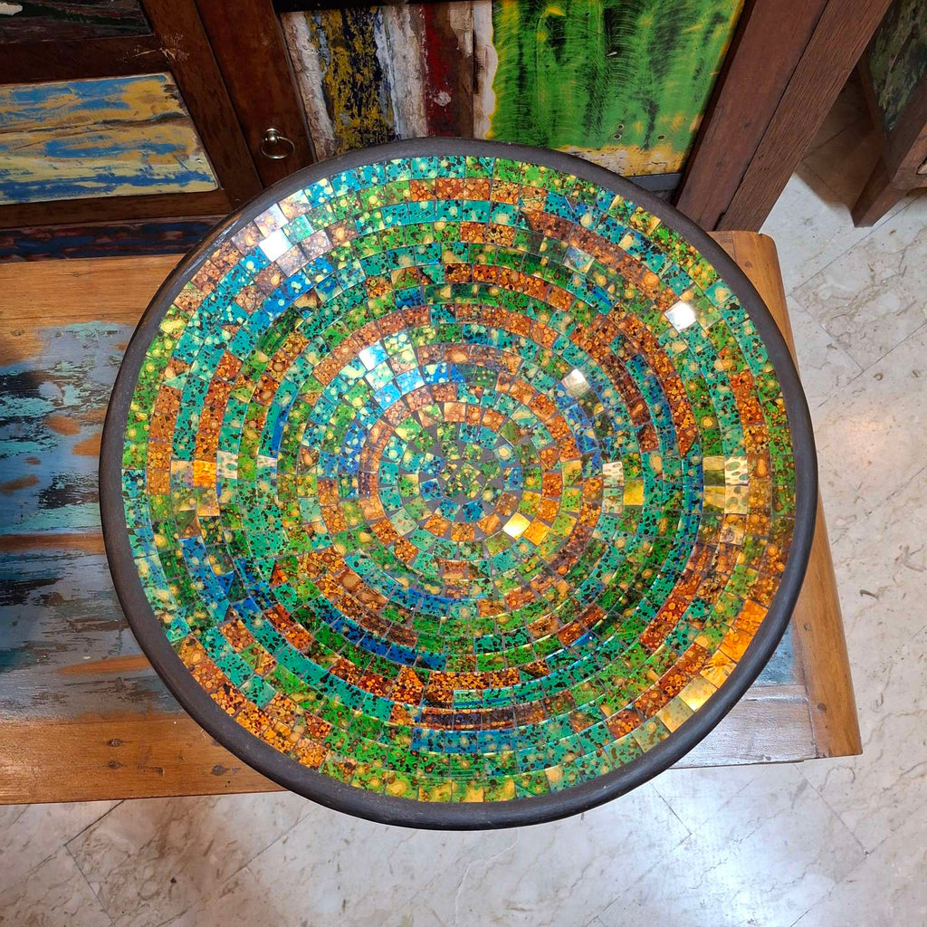 Centro Tavola Piatto Svuota Tasche Mosaico Vetro - ETNICBAY