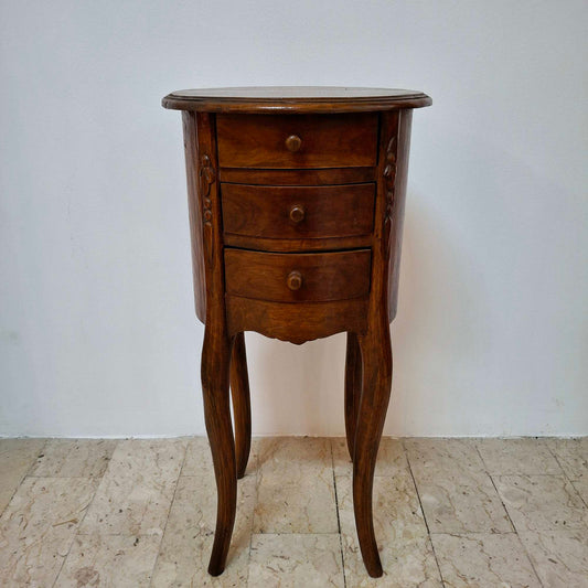 Table de chevet vintage en bois de teck