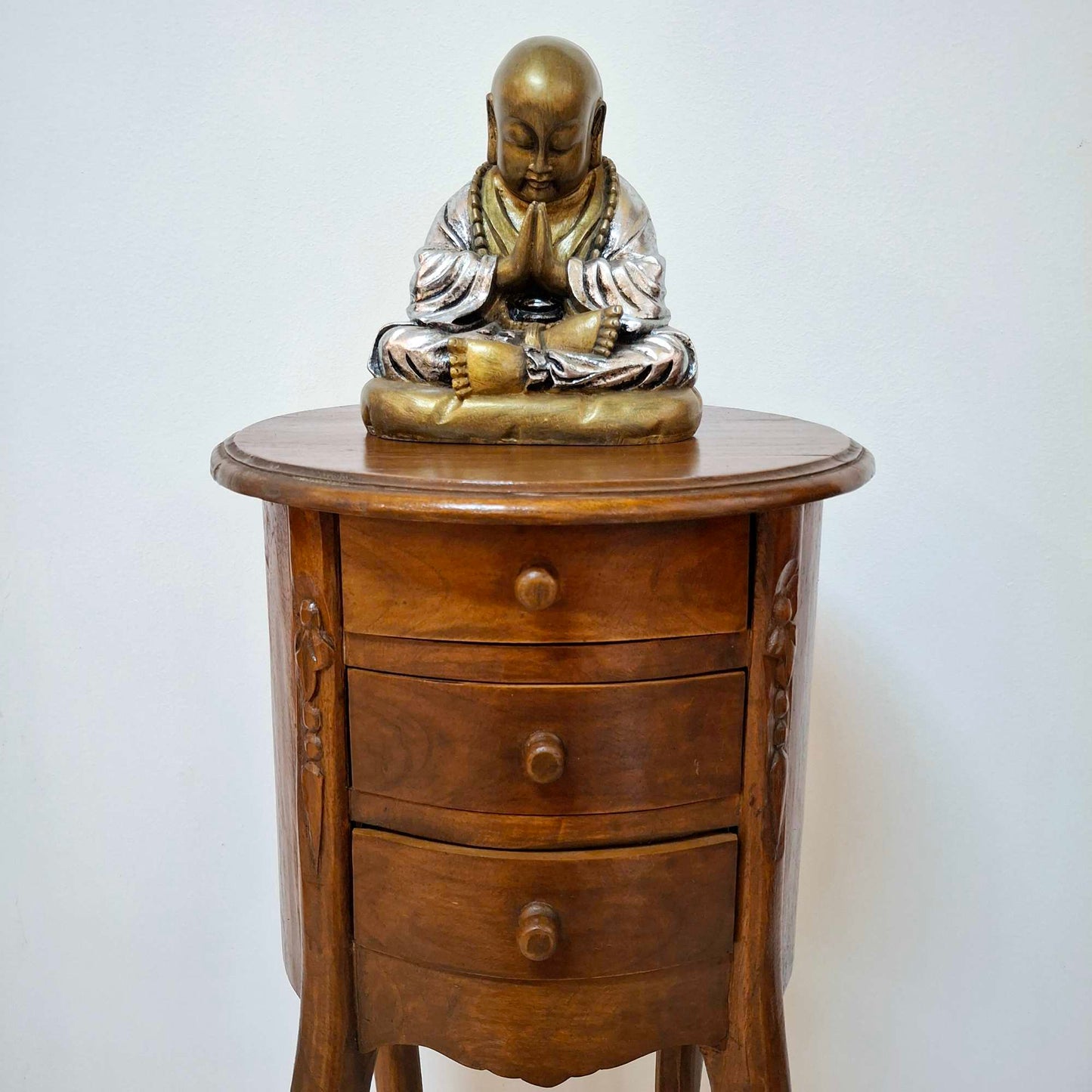 Table de chevet vintage en bois de teck
