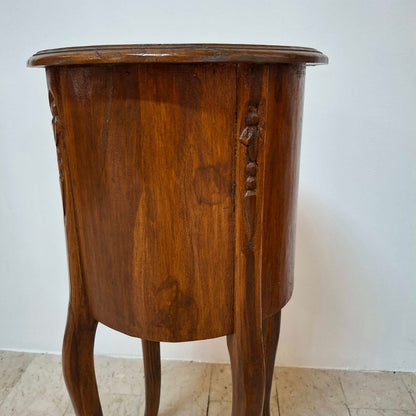 Table de chevet vintage en bois de teck
