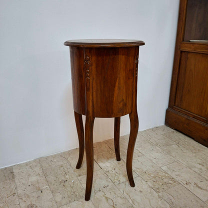 Table de chevet vintage en bois de teck