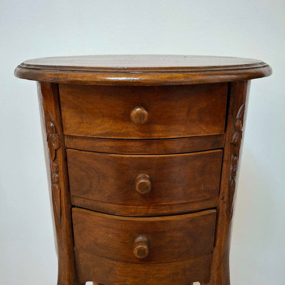 Table de chevet vintage en bois de teck