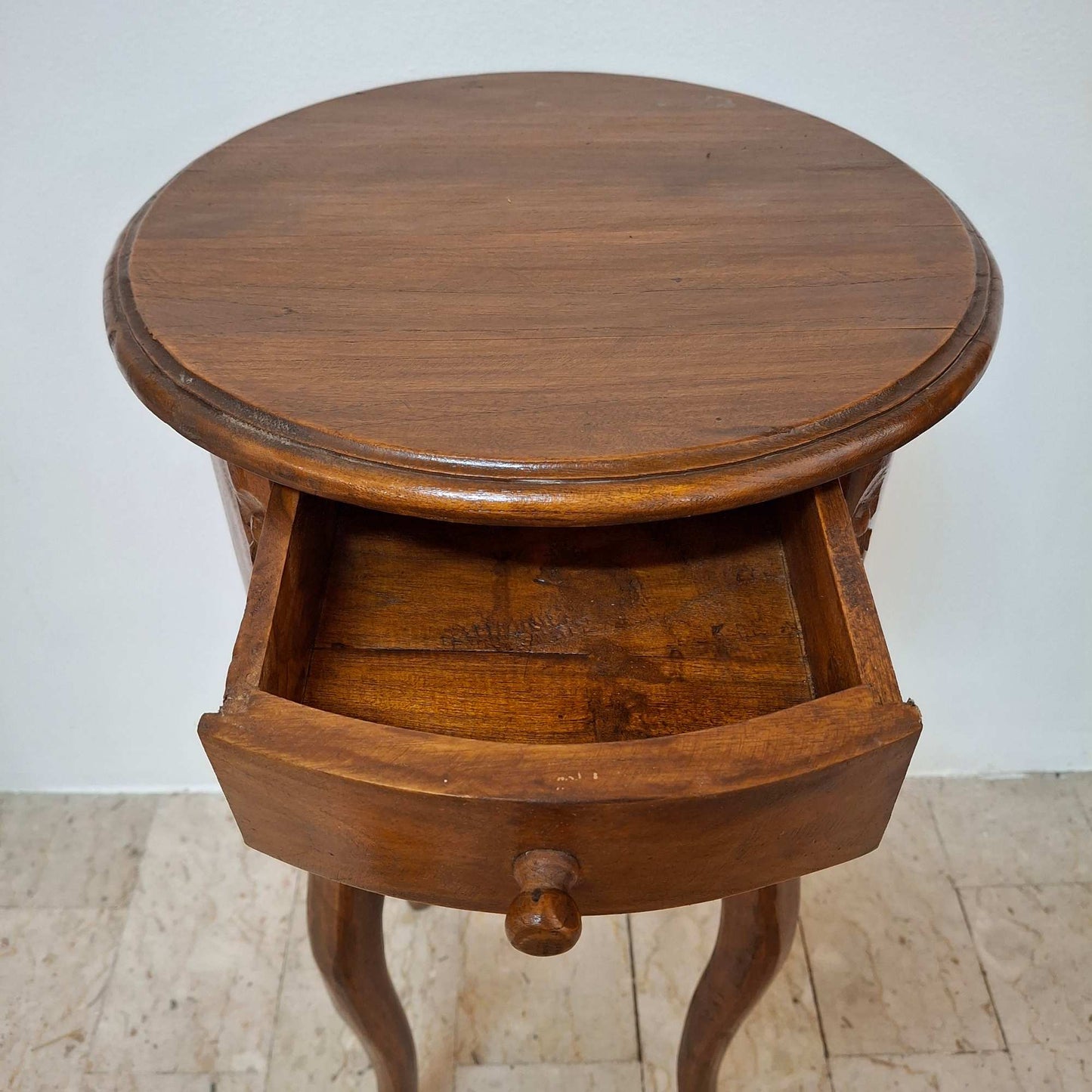 Table de chevet vintage en bois de teck