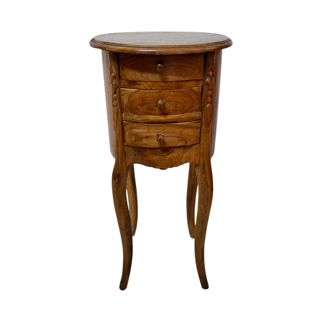 Comodino in legno teak mobiletto vintage - ETNICBAY