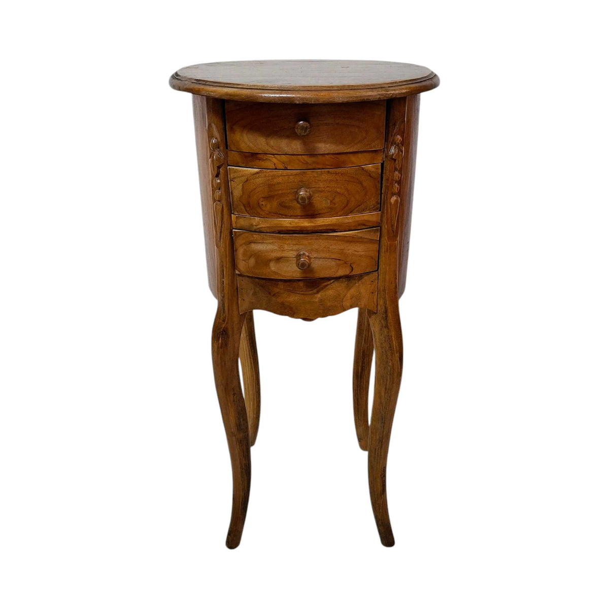 Comodino in legno teak mobiletto vintage - ETNICBAY