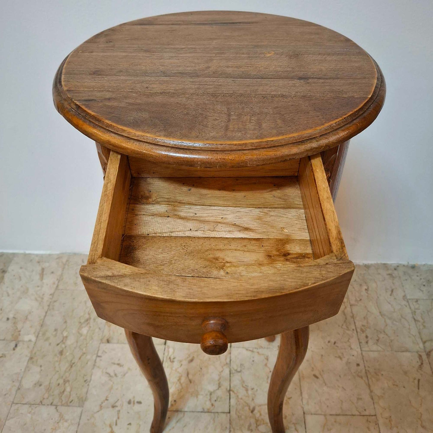 Table de chevet vintage en bois de teck