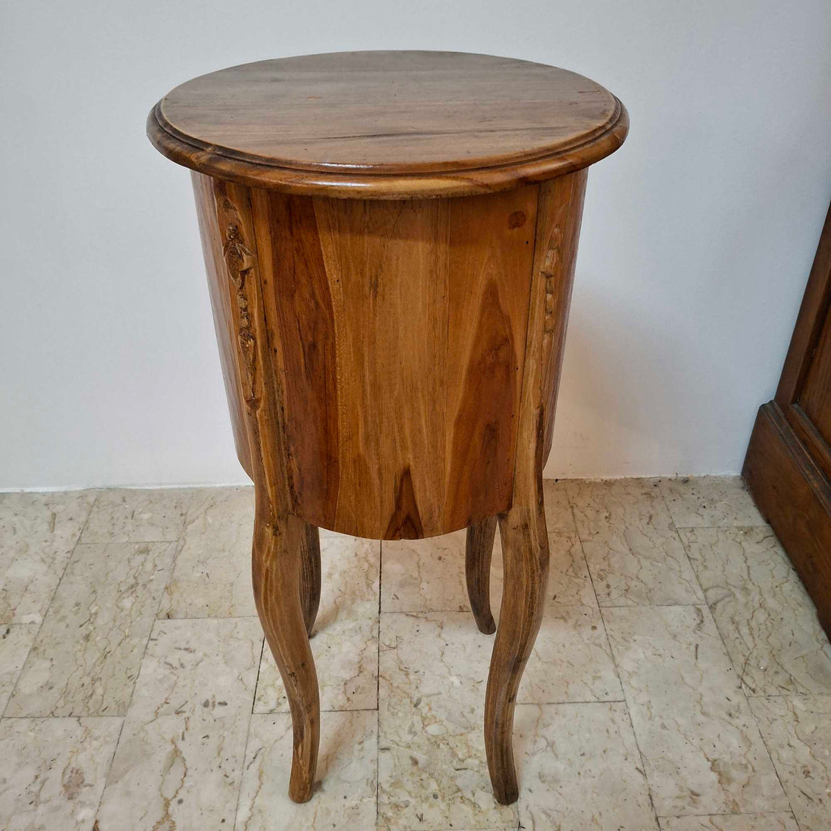 Comodino in legno teak mobiletto vintage - ETNICBAY