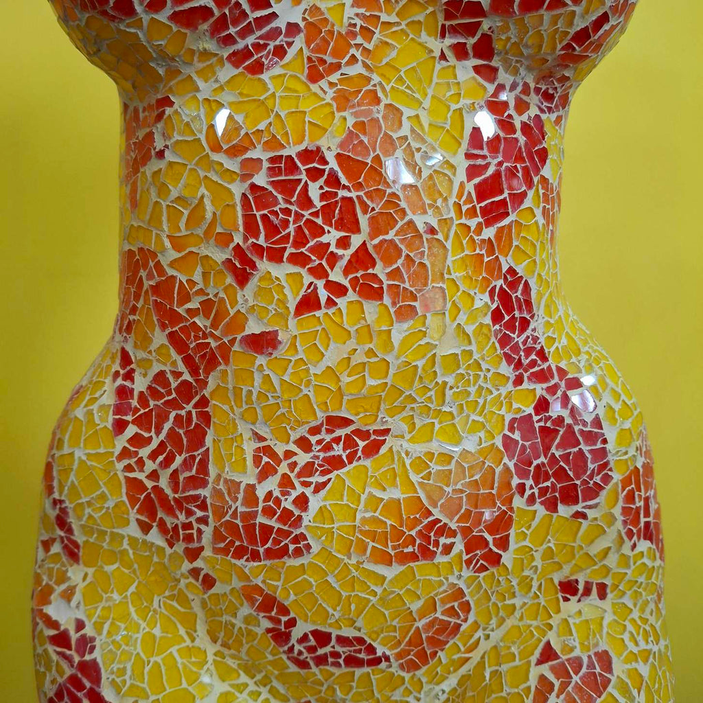 Lampada etnica busto di venere abatjour in vetro