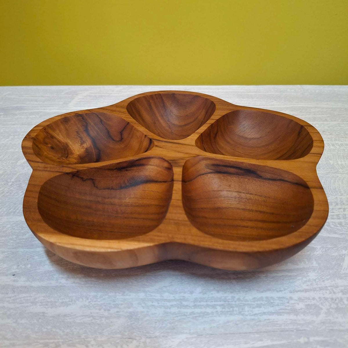 Vassoio antipasti in legno teak svuota tasche - ETNICBAY