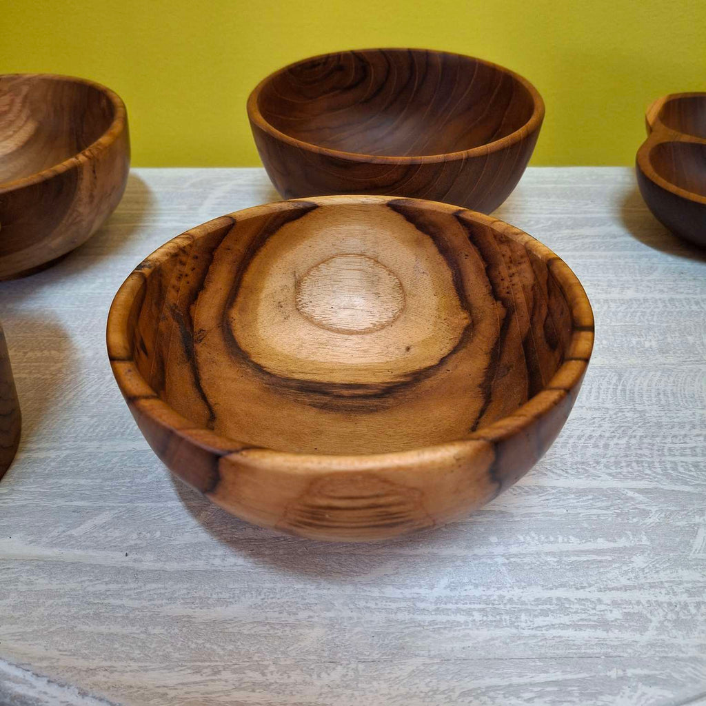 Ciotola piatto centro tavola in legno teak - ETNICBAY