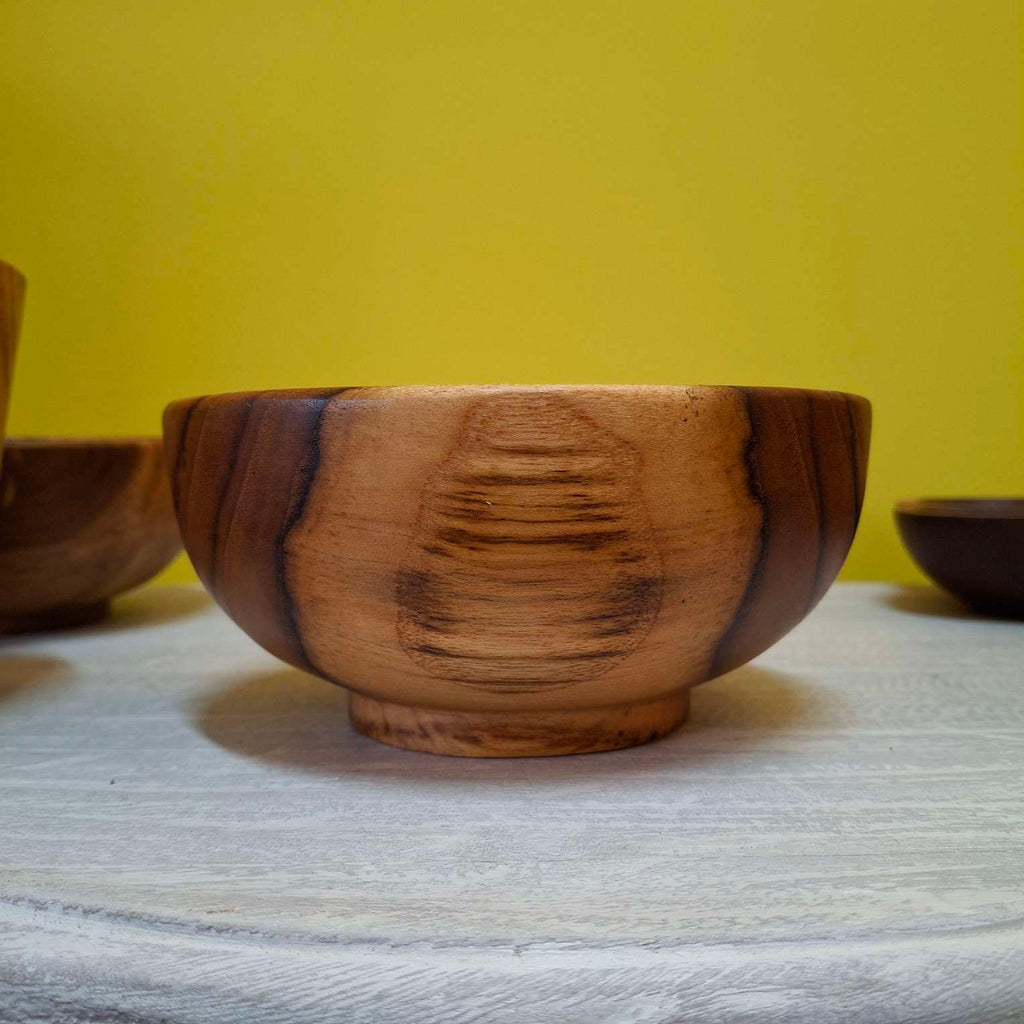 Ciotola piatto centro tavola in legno teak - ETNICBAY