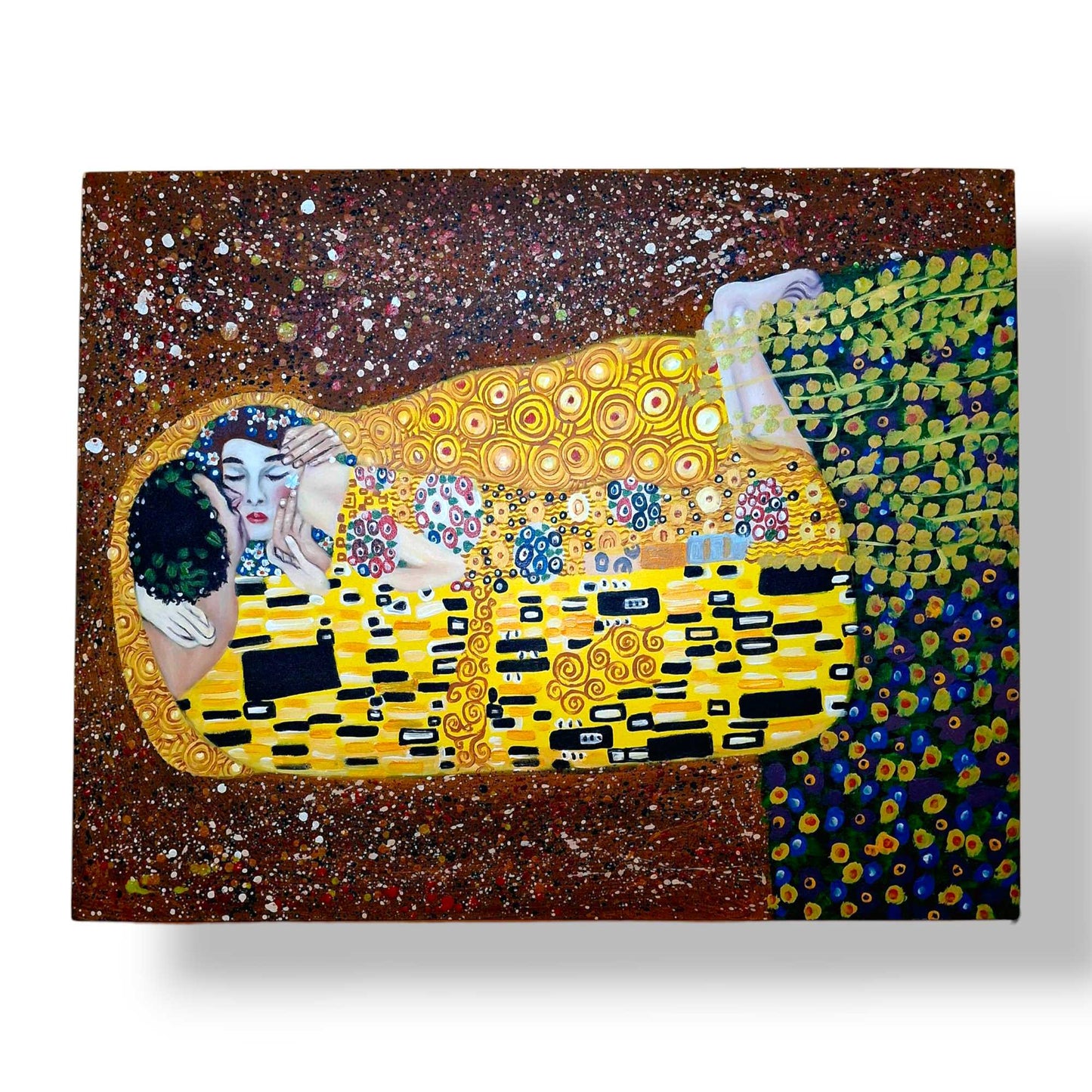 Il Bacio dipinto di Gustav Klimt quadro etnico