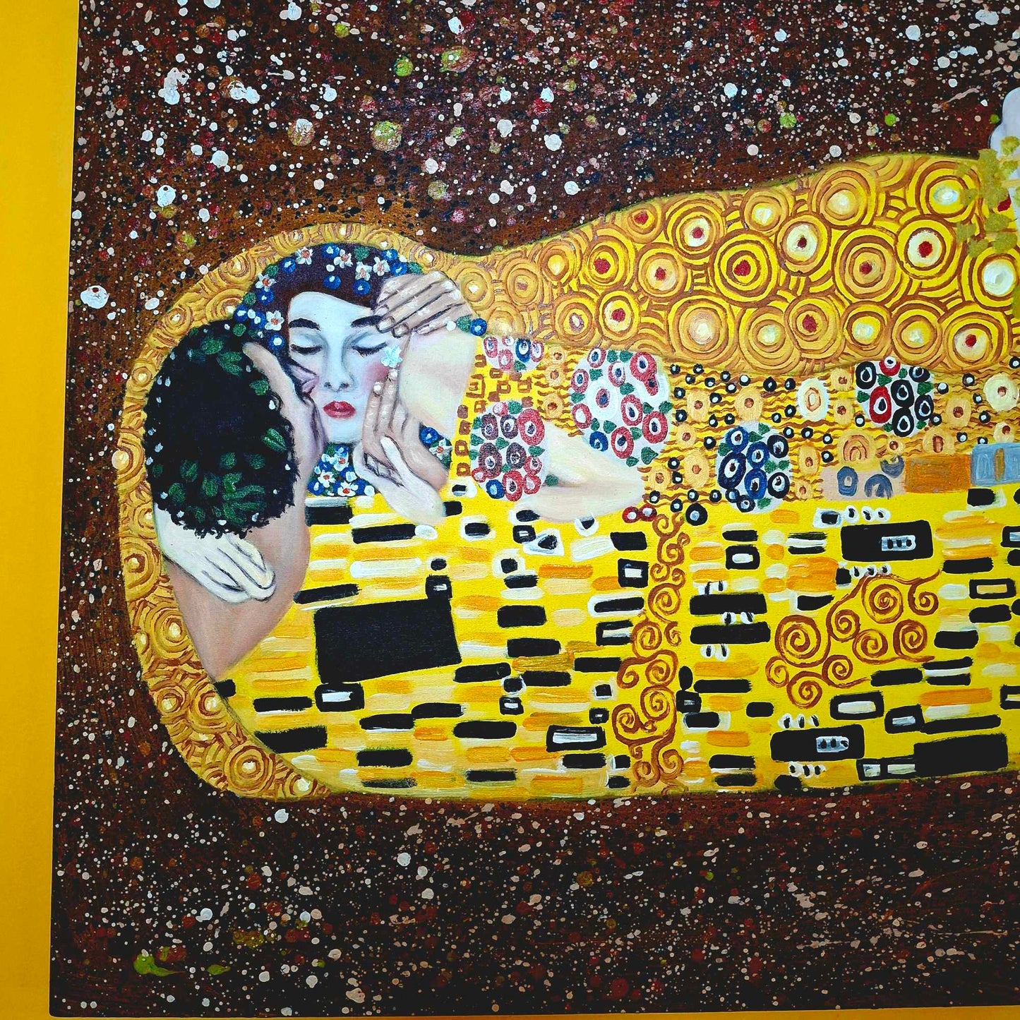 Il Bacio dipinto di Gustav Klimt quadro etnico