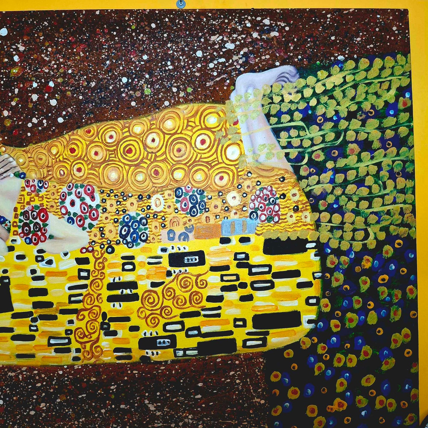 Il Bacio dipinto di Gustav Klimt quadro etnico