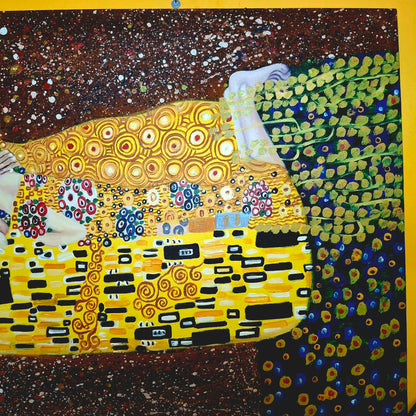 Il Bacio dipinto di Gustav Klimt quadro etnico