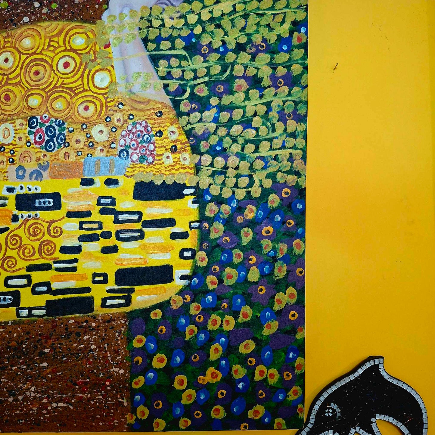 Il Bacio dipinto di Gustav Klimt quadro etnico