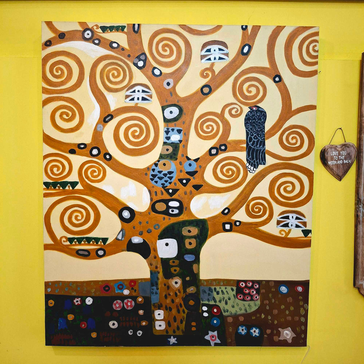 Quadro albero della vita di Gustav klimt ad olio