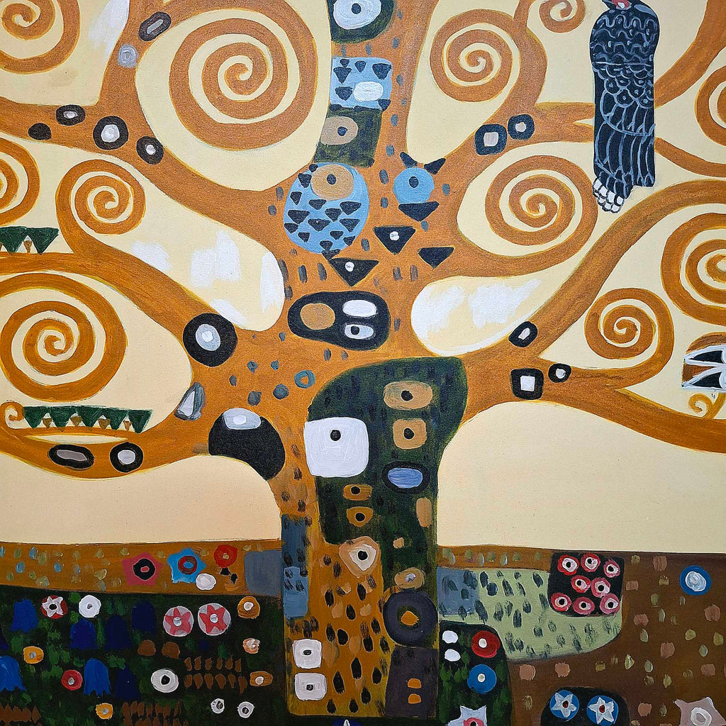Quadro albero della vita di Gustav klimt ad olio
