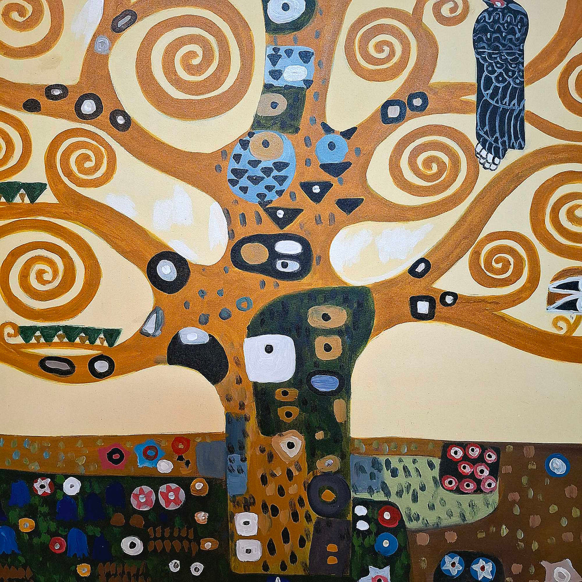 Quadro albero della vita di Gustav klimt ad olio
