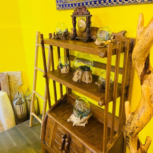 Credenza stile wabi sabi mobile libreria etnica - ETNICBAY