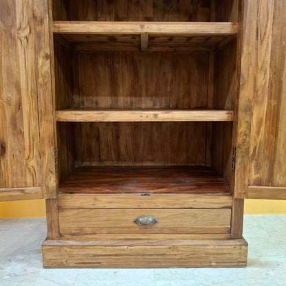 Credenza alta in legno teak mobile etnico