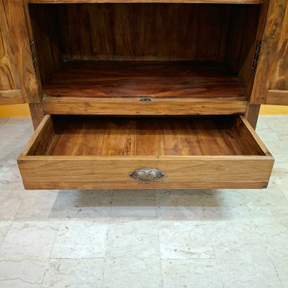 Credenza alta in legno teak mobile etnico