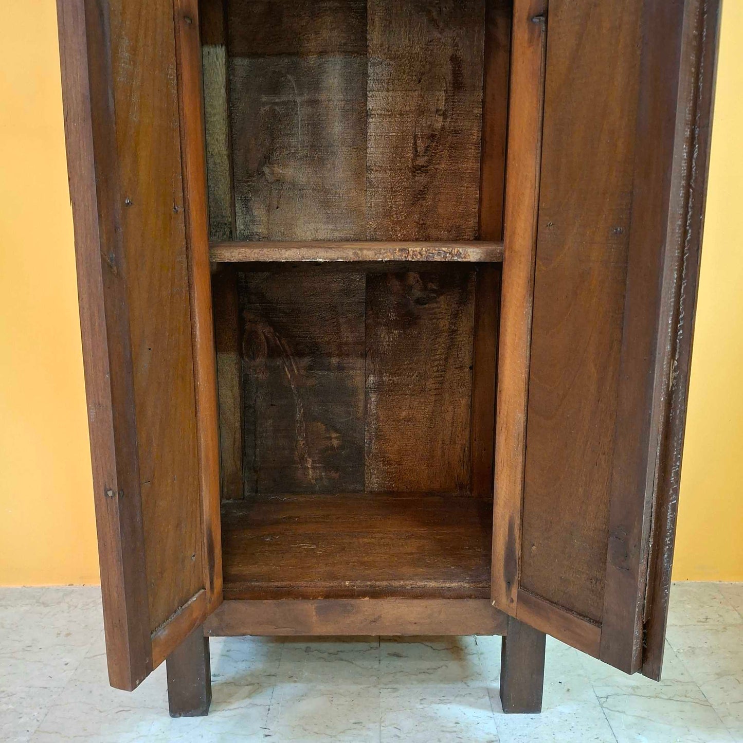 Credenza etnica armadio a colonna  in legno teak