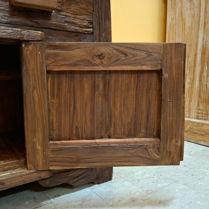 Credenza etnica linea Flintstones porta tv rustico