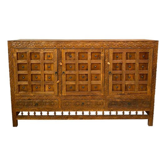 Credenza etnica mobile vintage buffet in teak