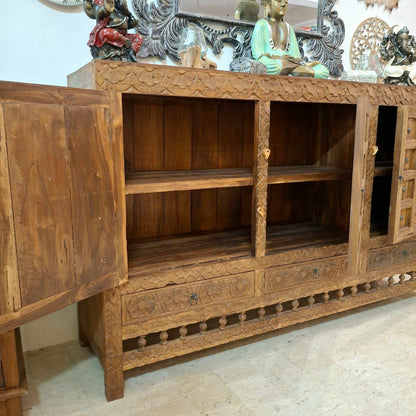 Credenza etnica mobile vintage buffet in teak