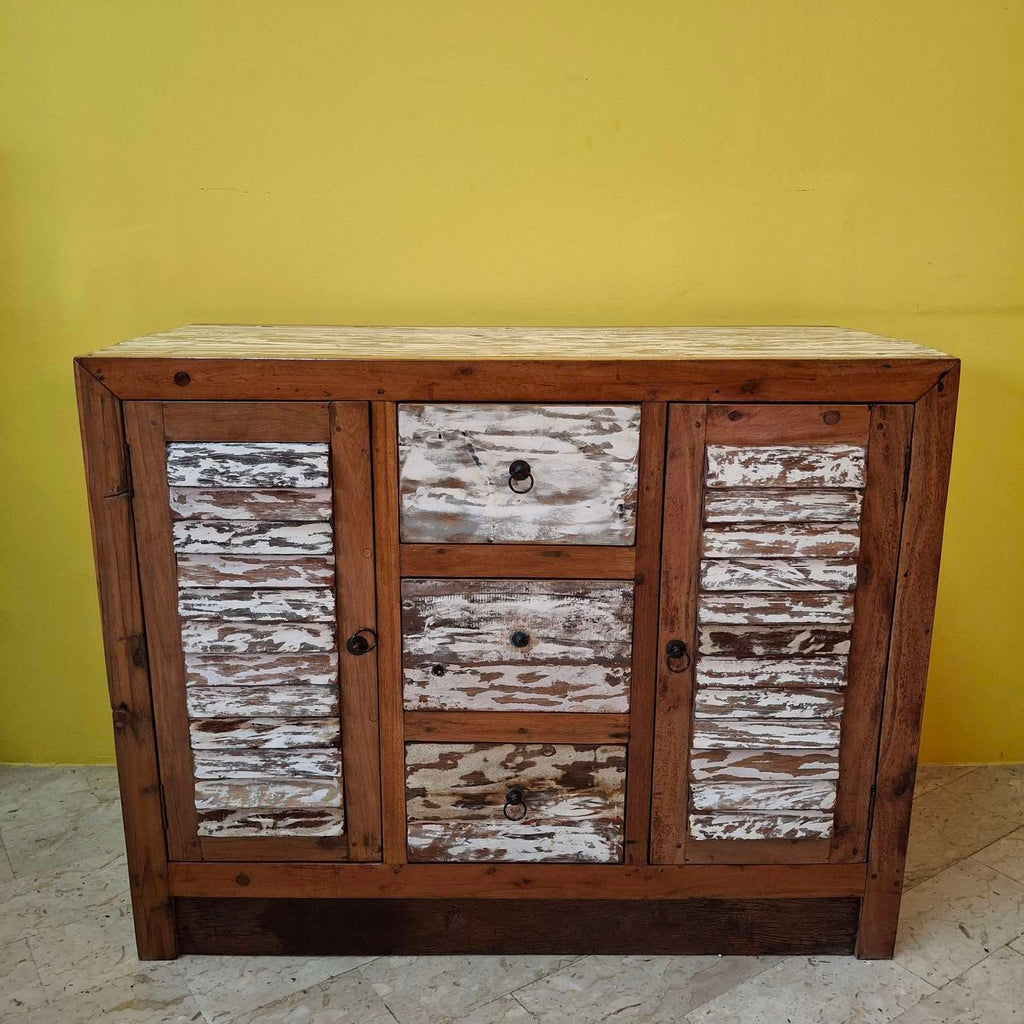 Mobile etnico madia in legno teak buffet rustico