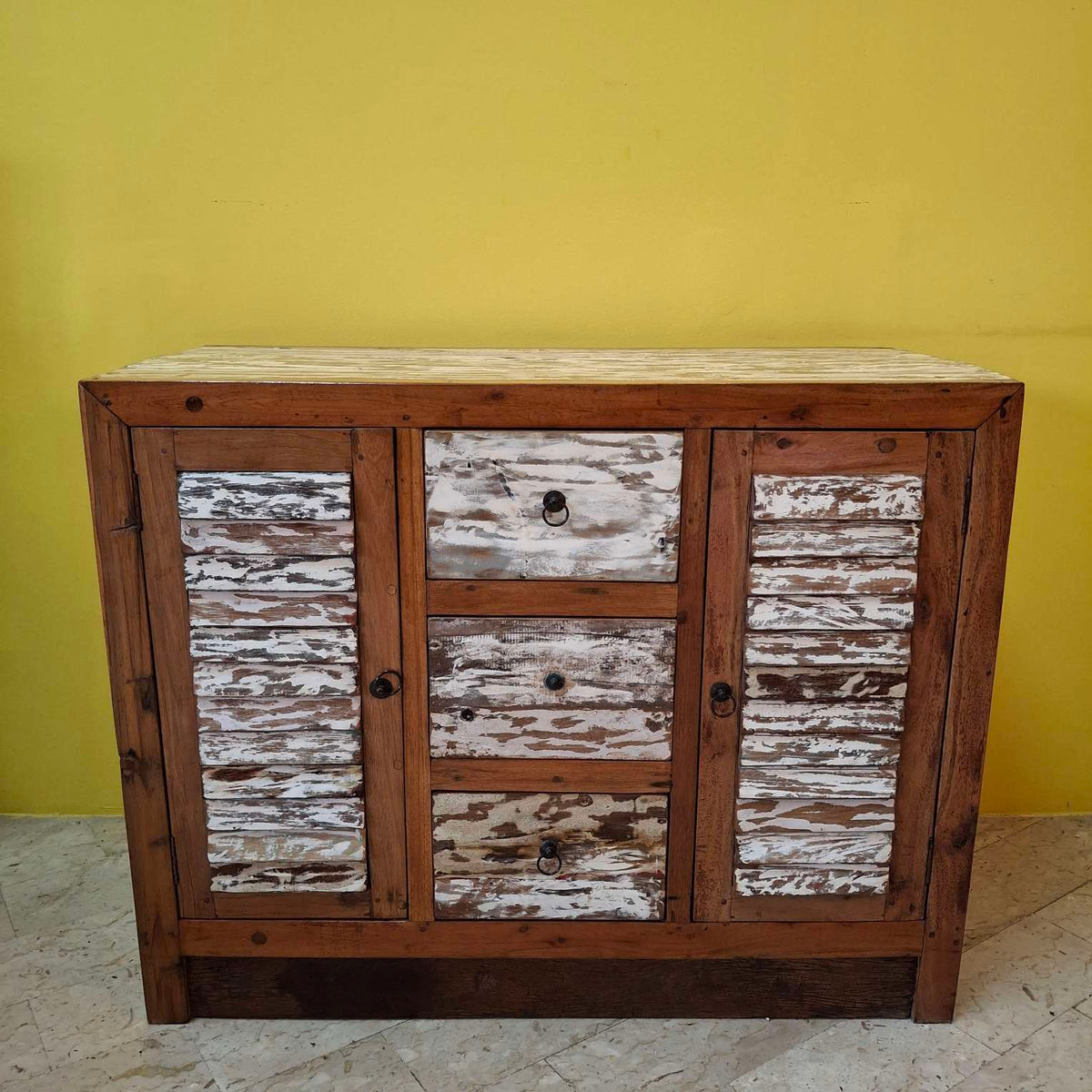 Mobile etnico madia in legno teak buffet rustico