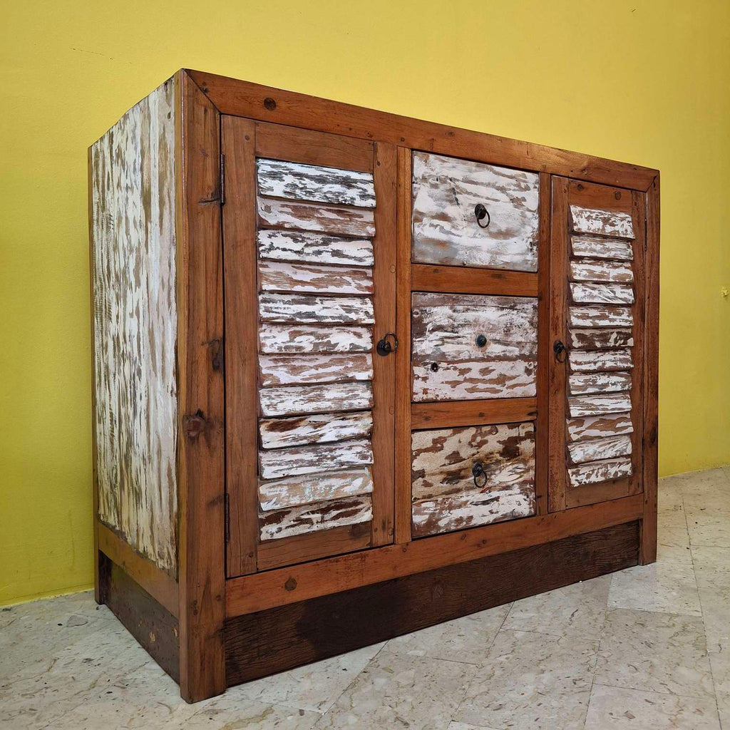 Mobile etnico madia in legno teak buffet rustico
