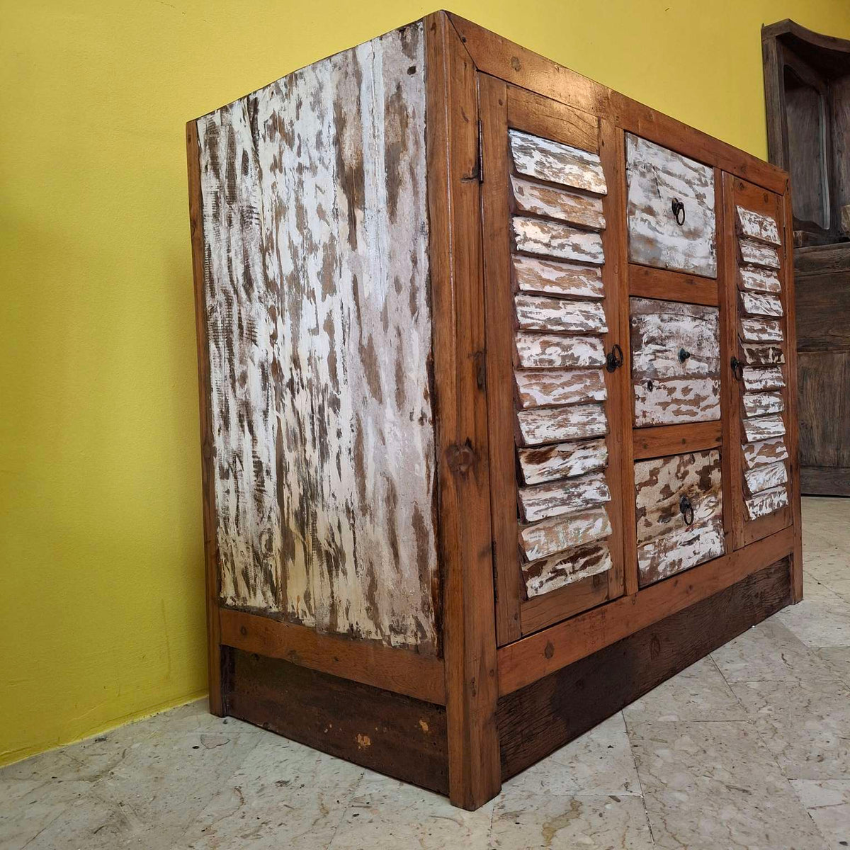 Mobile etnico madia in legno teak buffet rustico