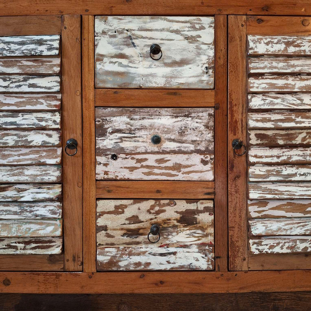Mobile etnico madia in legno teak buffet rustico