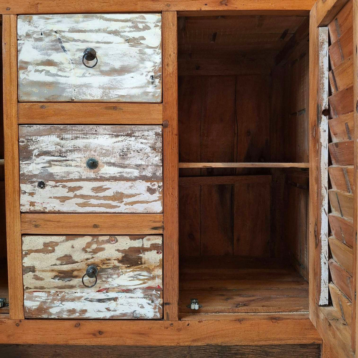 Mobile etnico madia in legno teak buffet rustico